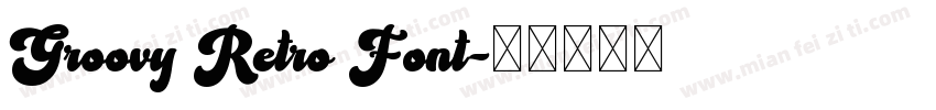 Groovy Retro Font字体转换